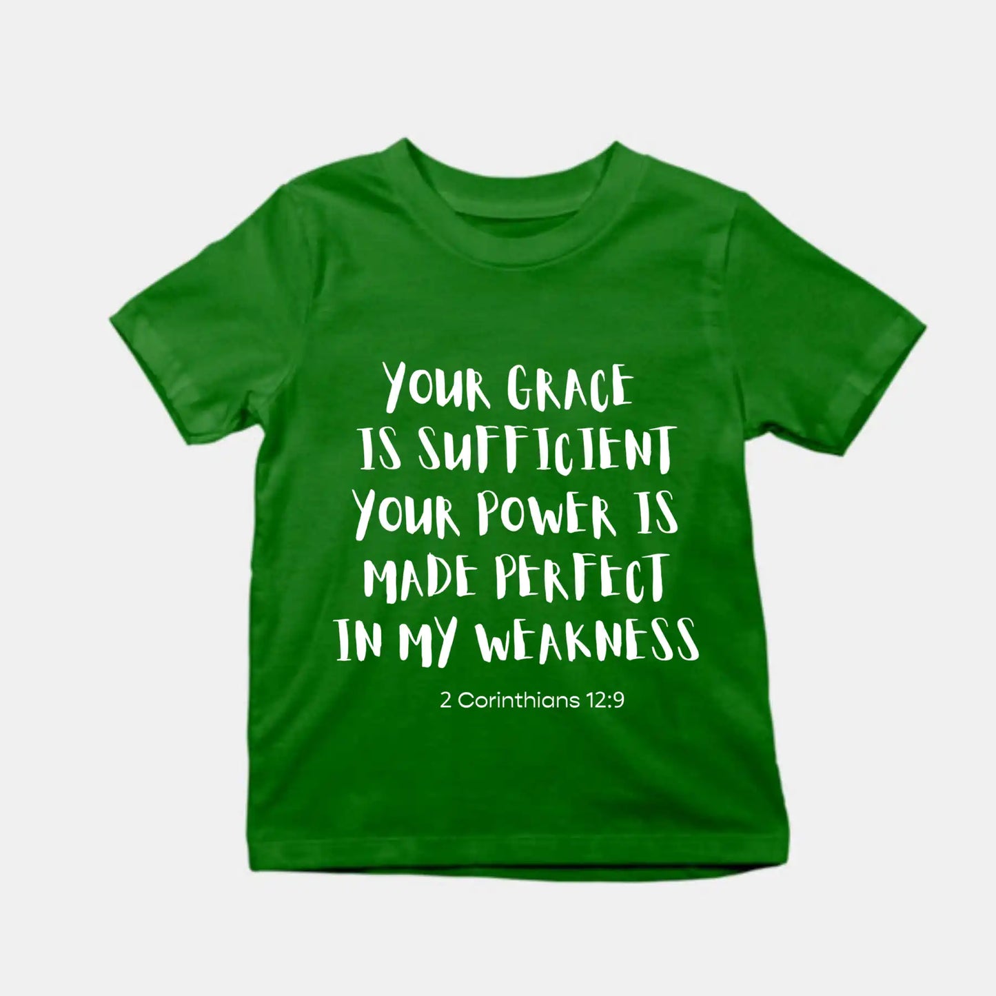 Your Grace Kids T-Shirt Bottle Green IZZIT APPAREL