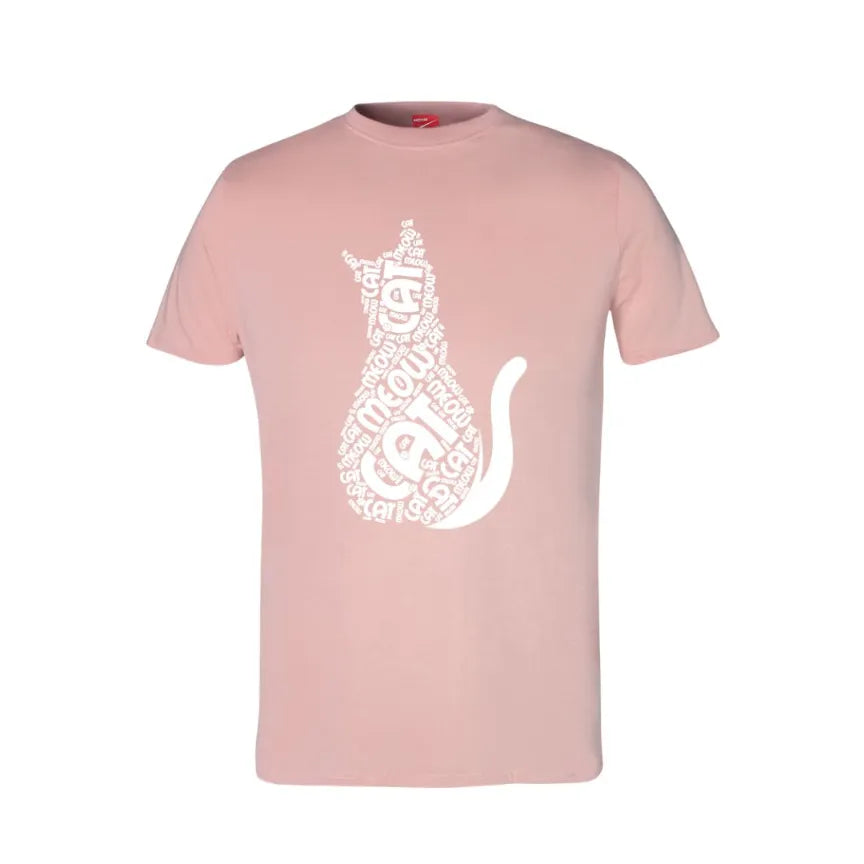 Cat Silhouette Cotton T-Shirt