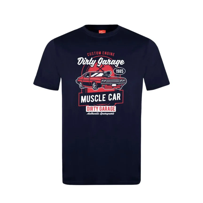 Custom Engine Dirty Garage Cotton T-Shirt