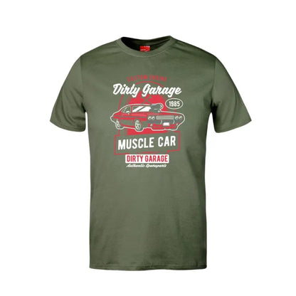 Custom Engine Dirty Garage Cotton T-Shirt