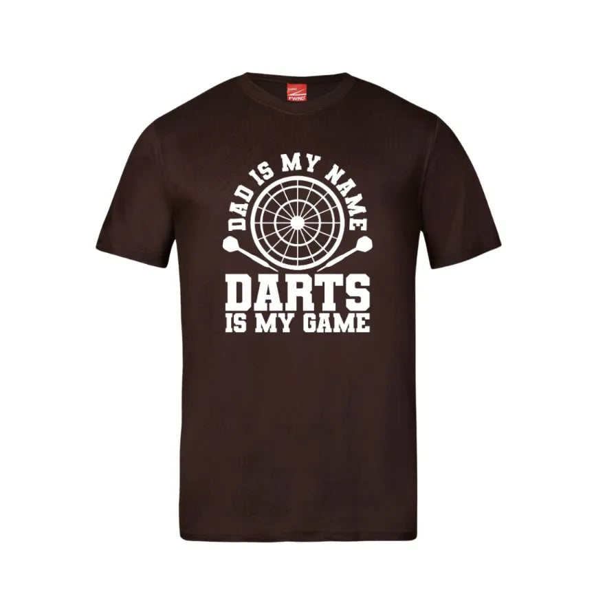 Dad Is My Name Darts Is My Game Cotton T-Shirt