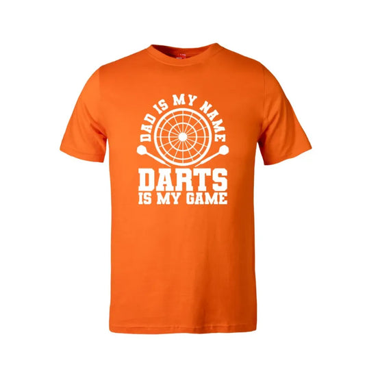 Dad Is My Name Darts Is My Game Cotton T-Shirt