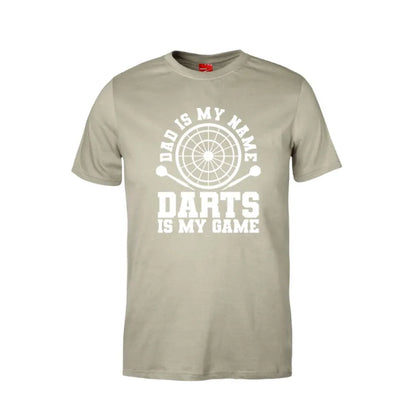 Dad Is My Name Darts Is My Game Cotton T-Shirt