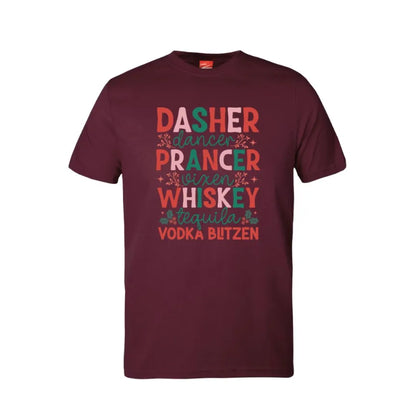 Dasher Dancer Prancer Vixen Cotton T-Shirt