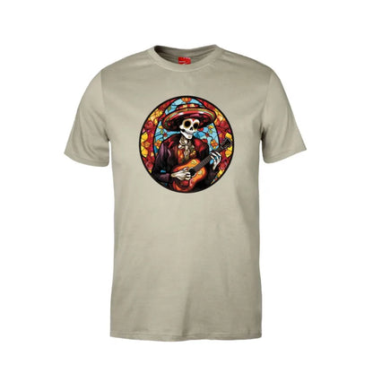 Dia De Los Muertos Guitar Skull Cotton T-Shirt