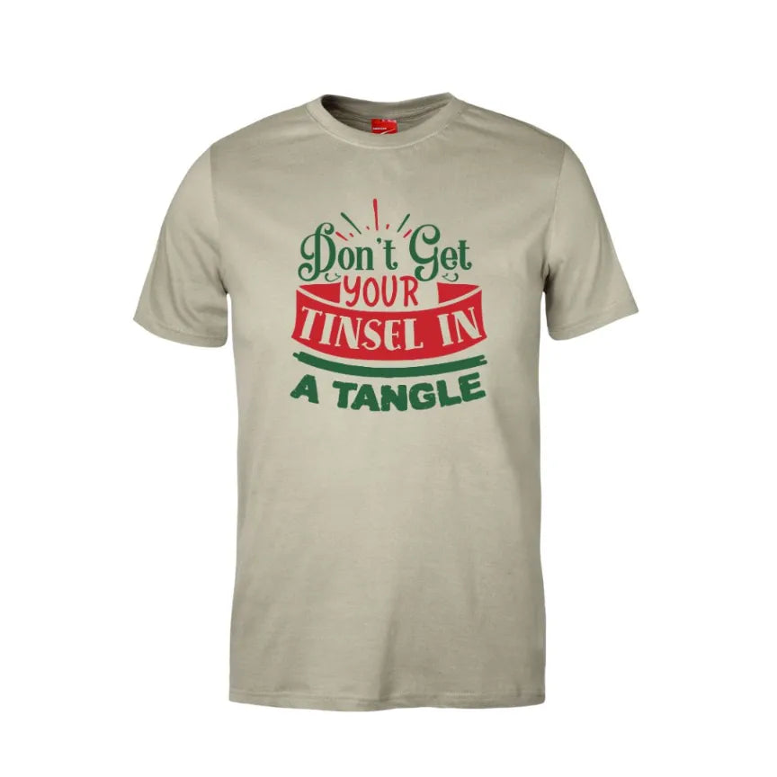 Don't Get Your Tinsel In A Tangle Cotton T-Shirt