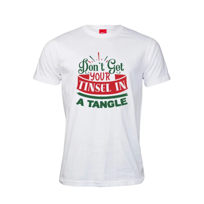 Don't Get Your Tinsel In A Tangle Cotton T-Shirt