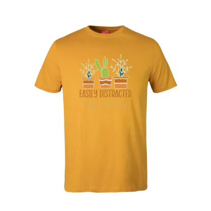 Easily Distracted By Plants Cotton T-Shirt