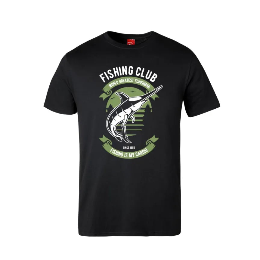 Fishing Club Fishing Is My Cardio Cotton T-Shirt