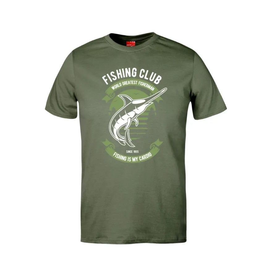 Fishing Club Fishing Is My Cardio Cotton T-Shirt