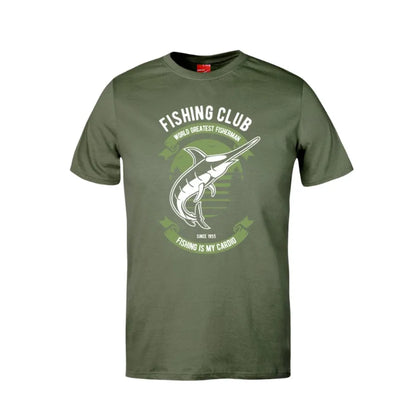 Fishing Club Fishing Is My Cardio Cotton T-Shirt