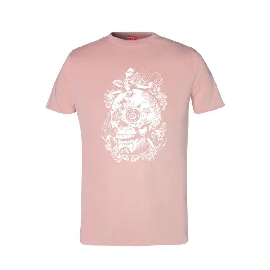 Flower Skull Cotton T-Shirt