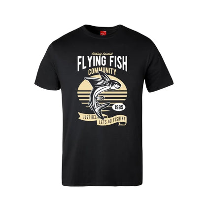 Flying Fish Cotton T-Shirt