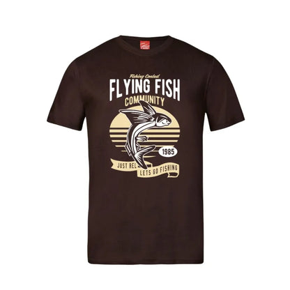 Flying Fish Cotton T-Shirt