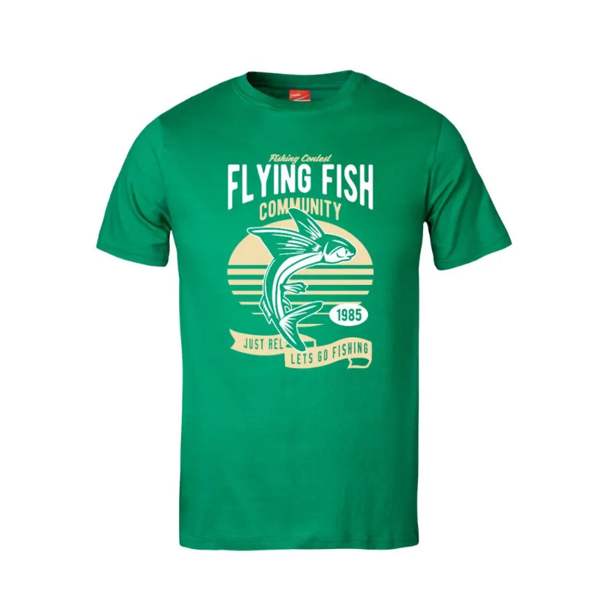 Flying Fish Cotton T-Shirt