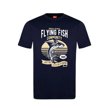 Flying Fish Cotton T-Shirt