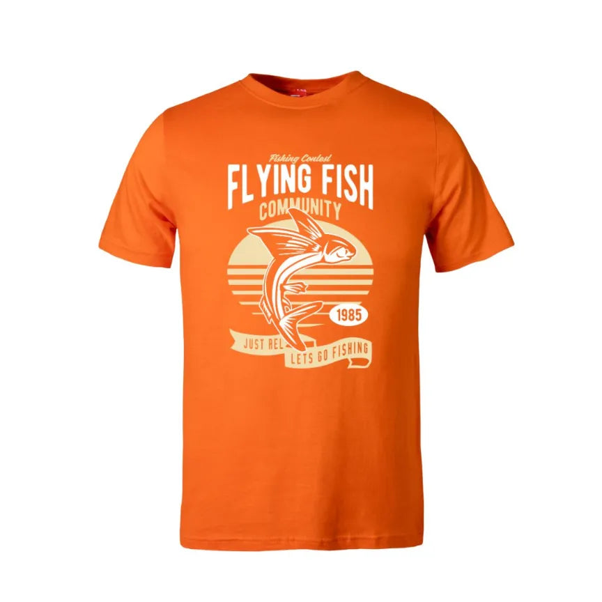 Flying Fish Cotton T-Shirt