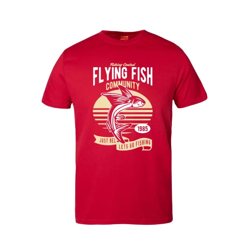 Flying Fish Cotton T-Shirt