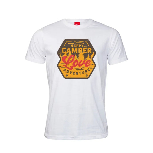 Happy Camper Love Adventure Cotton T-Shirt