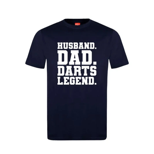 Husband Dad Darts Legend Cotton T-Shirt