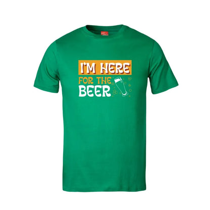 I'm Here For The Beer Cotton T-Shirt