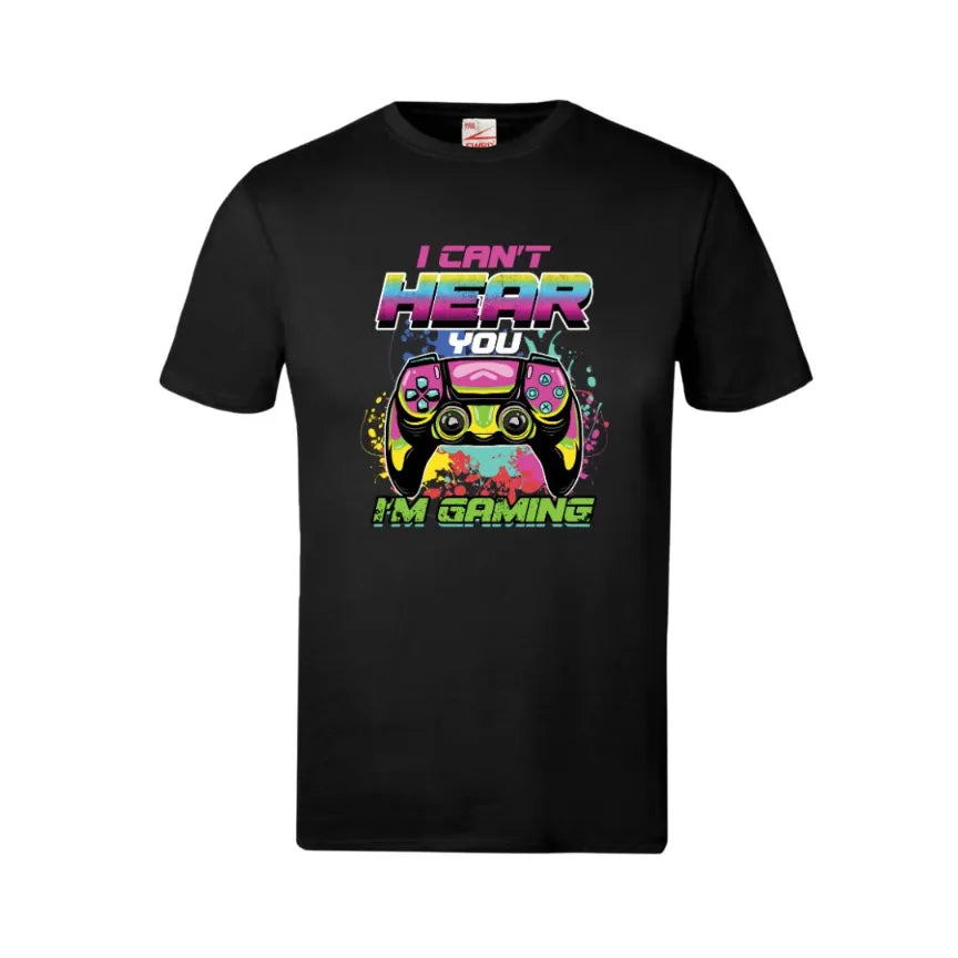 I Can't Hear I'm Gaming Kids Cotton T-Shirt