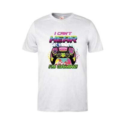 I Can't Hear I'm Gaming Kids Cotton T-Shirt