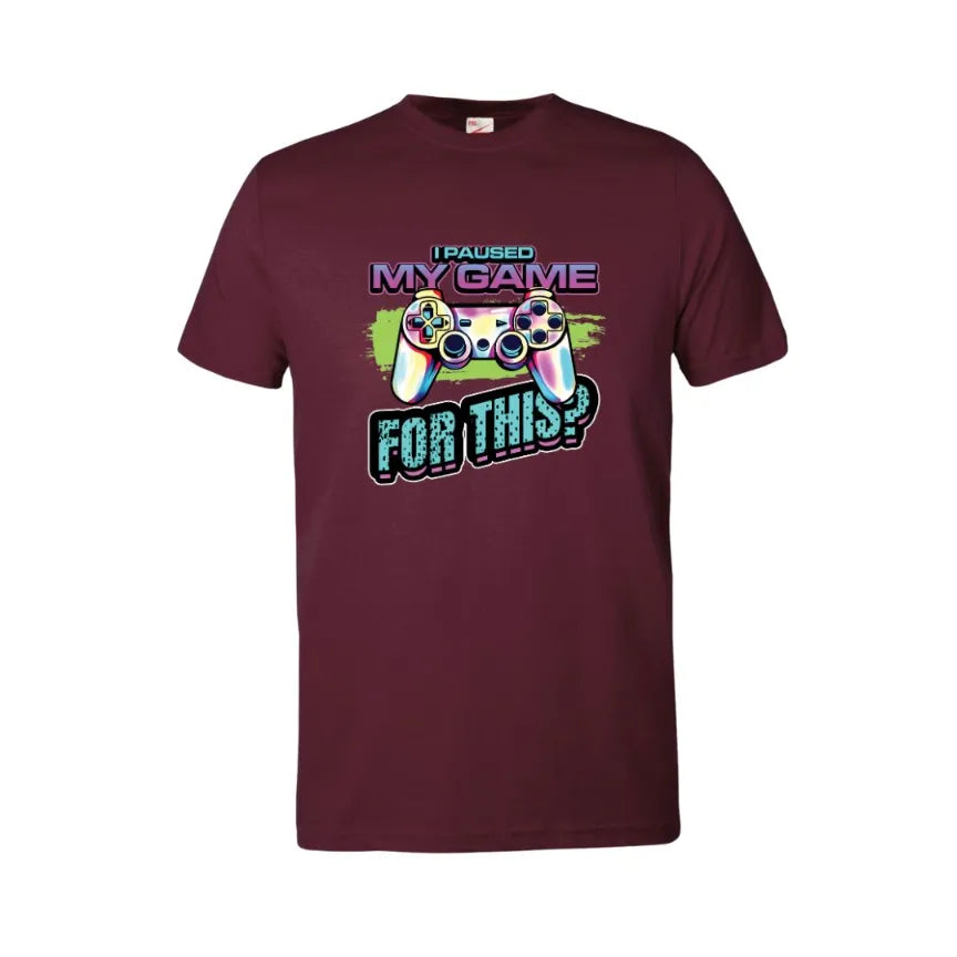 I Paused The Game For This? Kids Cotton T-shirt