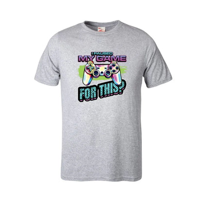 I Paused The Game For This? Kids Cotton T-shirt