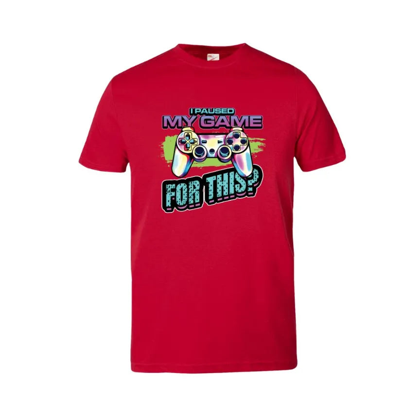 I Paused The Game For This? Kids Cotton T-shirt