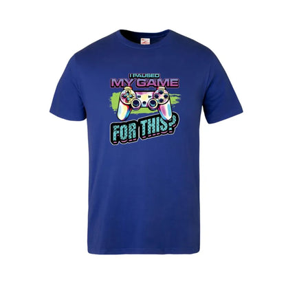 I Paused The Game For This? Kids Cotton T-shirt