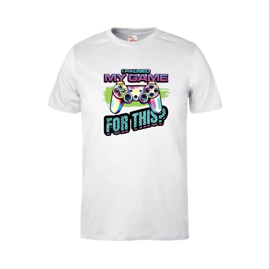 I Paused The Game For This? Kids Cotton T-shirt