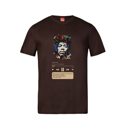 Jimi Hendrix All Along The Watchtower Track Cotton T-Shirt