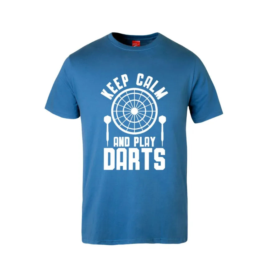 Keep Calm And Play Darts Cotton T-Shirt