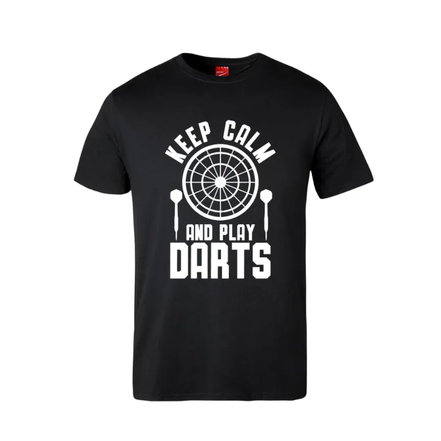 Keep Calm And Play Darts Cotton T-Shirt