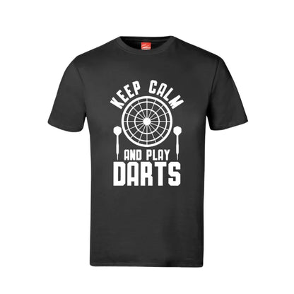 Keep Calm And Play Darts Cotton T-Shirt