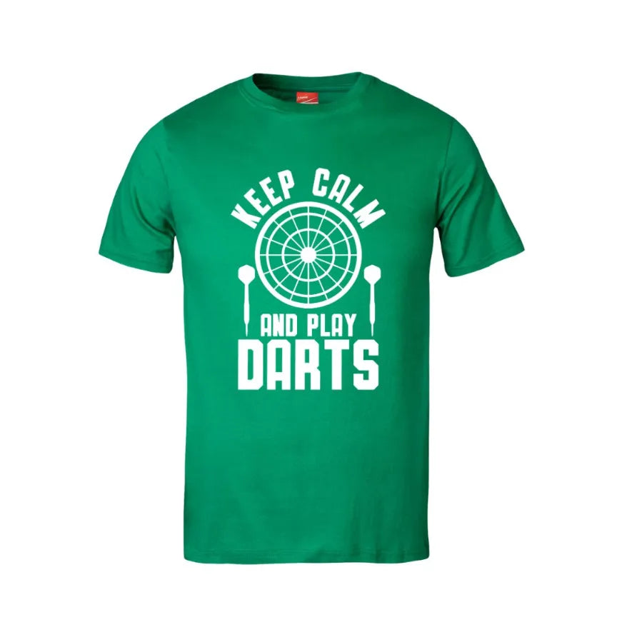 Keep Calm And Play Darts Cotton T-Shirt