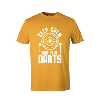 Keep Calm And Play Darts Cotton T-Shirt