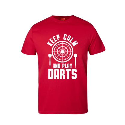 Keep Calm And Play Darts Cotton T-Shirt