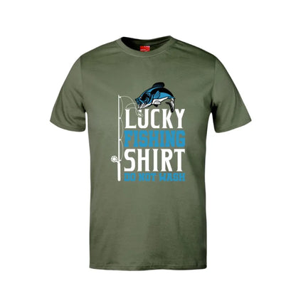 Lucky Fishing Shirt Do Not Wash Cotton T-Shirt