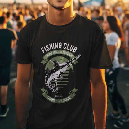 Fishing Club Fishing Is My Cardio Cotton T-Shirt