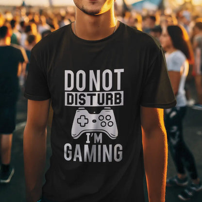 Don't Disturb I'm Gaming Cotton T-Shirt