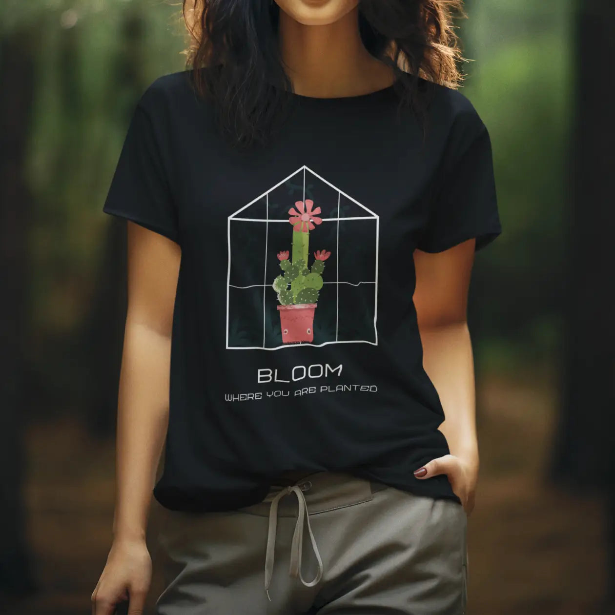 Bloom Where You Are Planted Cotton T-Shirt