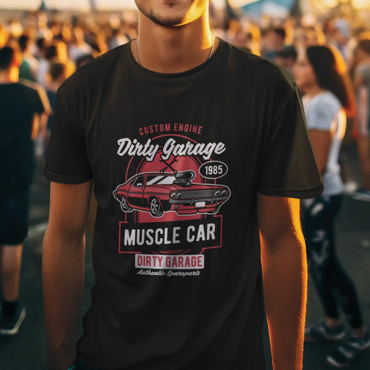 Custom Engine Dirty Garage Cotton T-Shirt