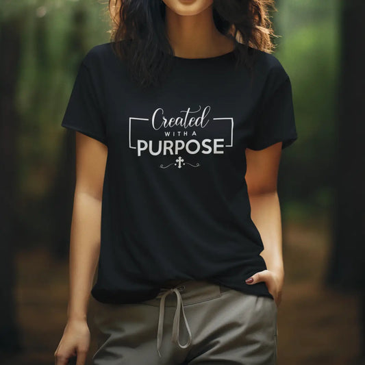 Created With a Purpose Cotton T-Shirt