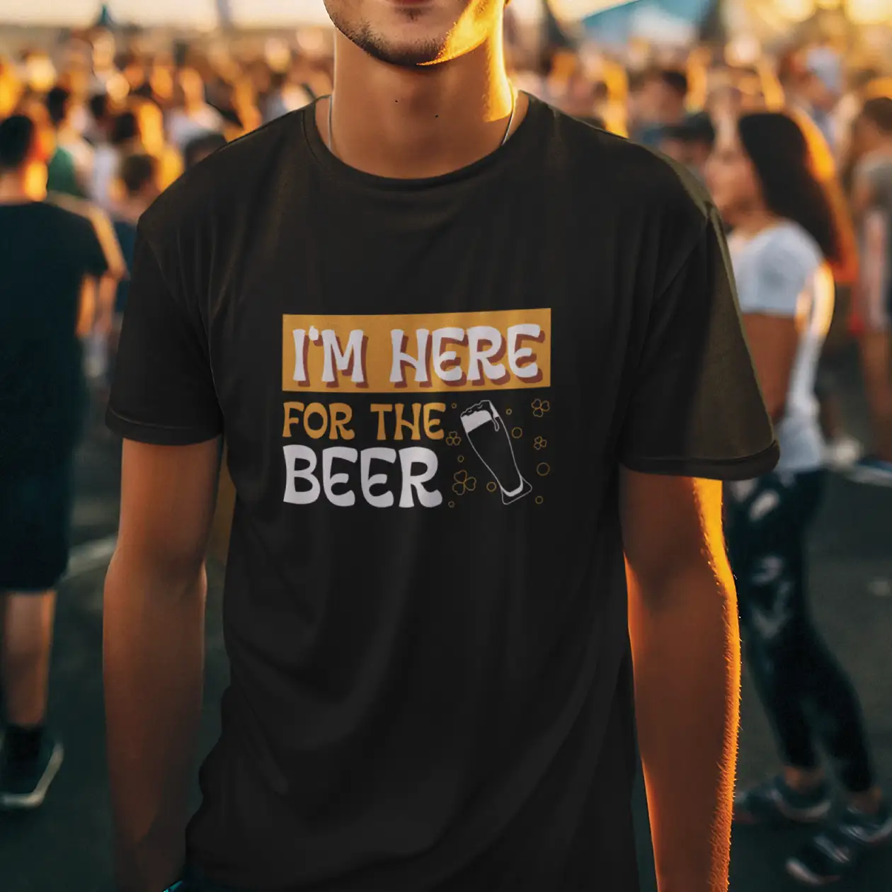 I'm Here For The Beer Cotton T-Shirt