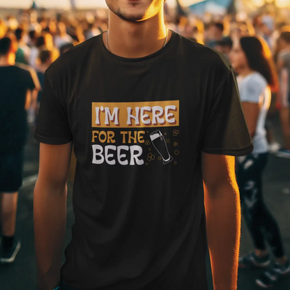 I'm Here For The Beer Cotton T-Shirt