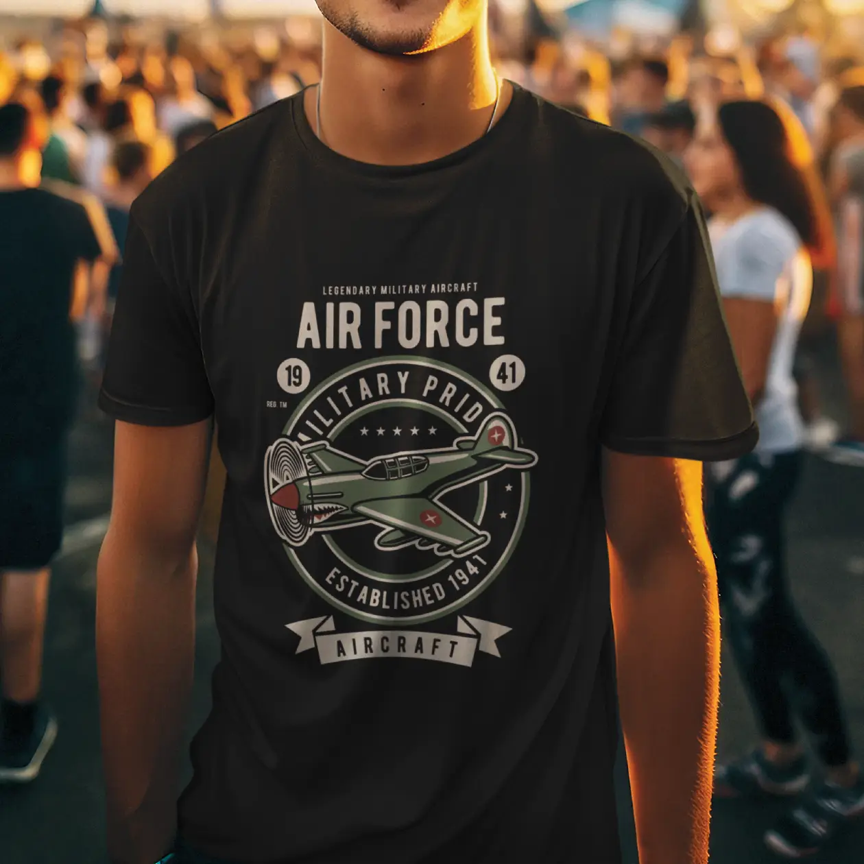 Aviation Air Force Cotton T-Shirt