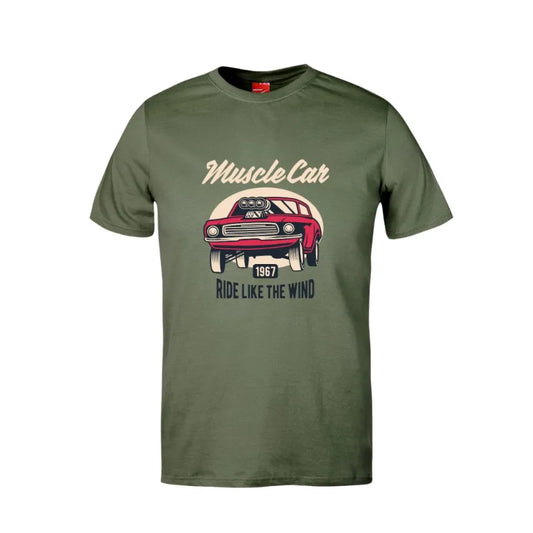 Muscle Car Ride Like The Wind Cotton T-Shirt