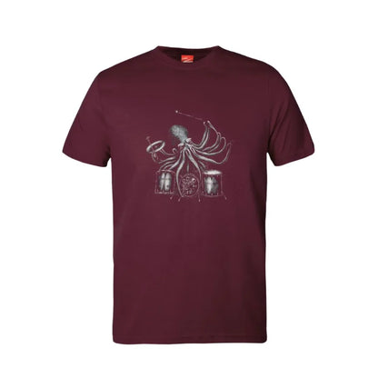 Octopus Drummer Cotton T-Shirt